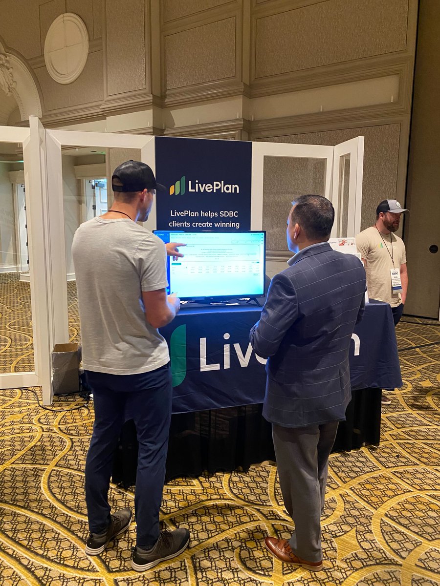 LivePlanSA's tweet photo. The LivePlan team had an amazing week at ASBDC in Nashville! We were thrilled to connect with so many engaged SBDC advisors and support their work helping entrepreneurs.

#ASBDC2023 #BusinessAdvisor #BusinessGrowth #SBDC https://t.co/kt3t5cpwBu