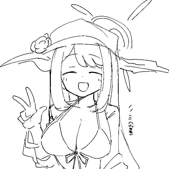 配信で描いた落描きたちです 