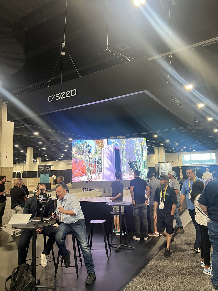 You gotta check out the Unfolding C SEED TV at #CEDIA2023. Booth 2752. So awesome!