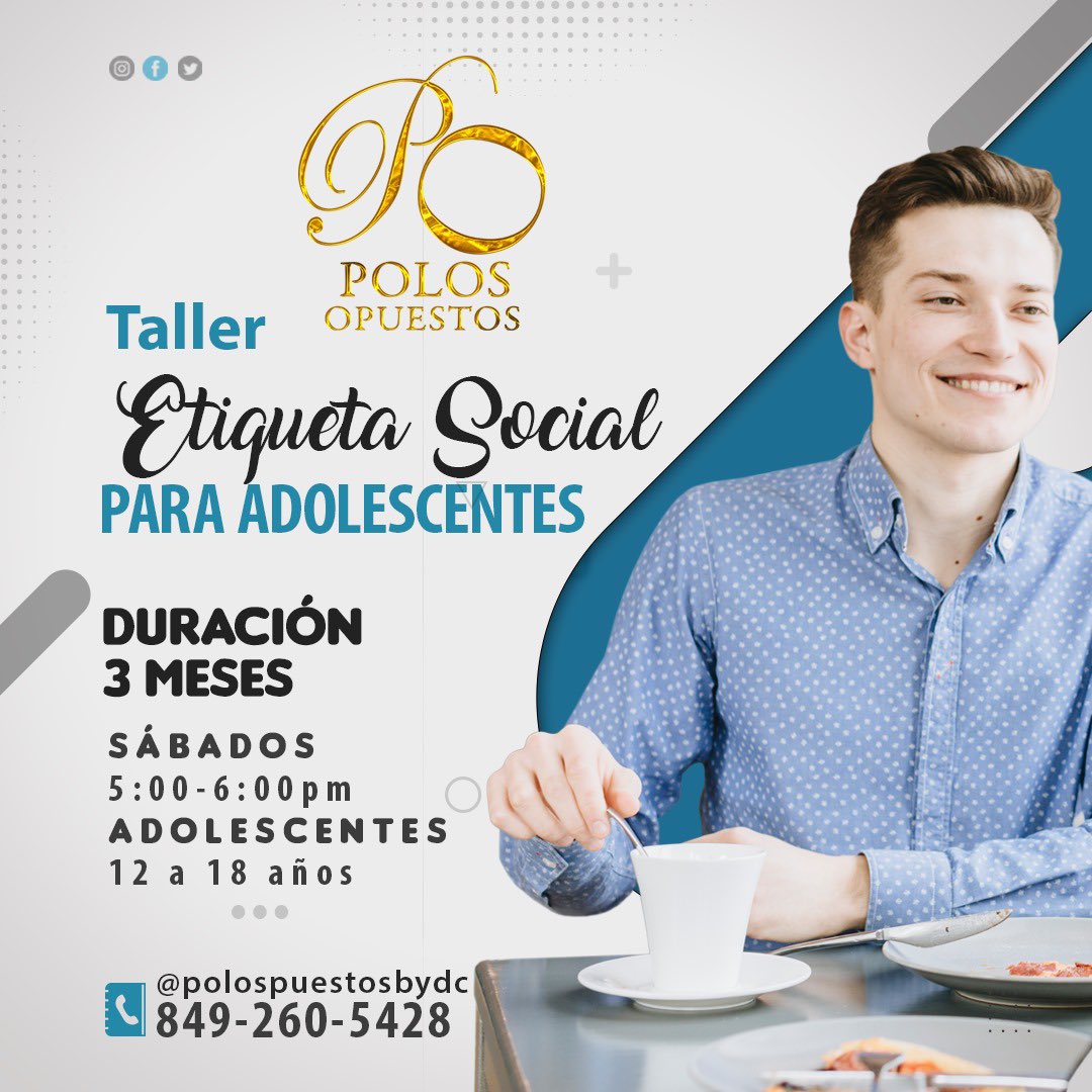 DeyanaraCM's tweet photo. Aquí les comparto los cursos que estarán disponibles en Polos Opuestos Academia, a partir del mes de octubre. 

Más información al 849-260-5428

Somos una academia de refinamiento y desarrollo personal. https://t.co/cbDytbDFb2