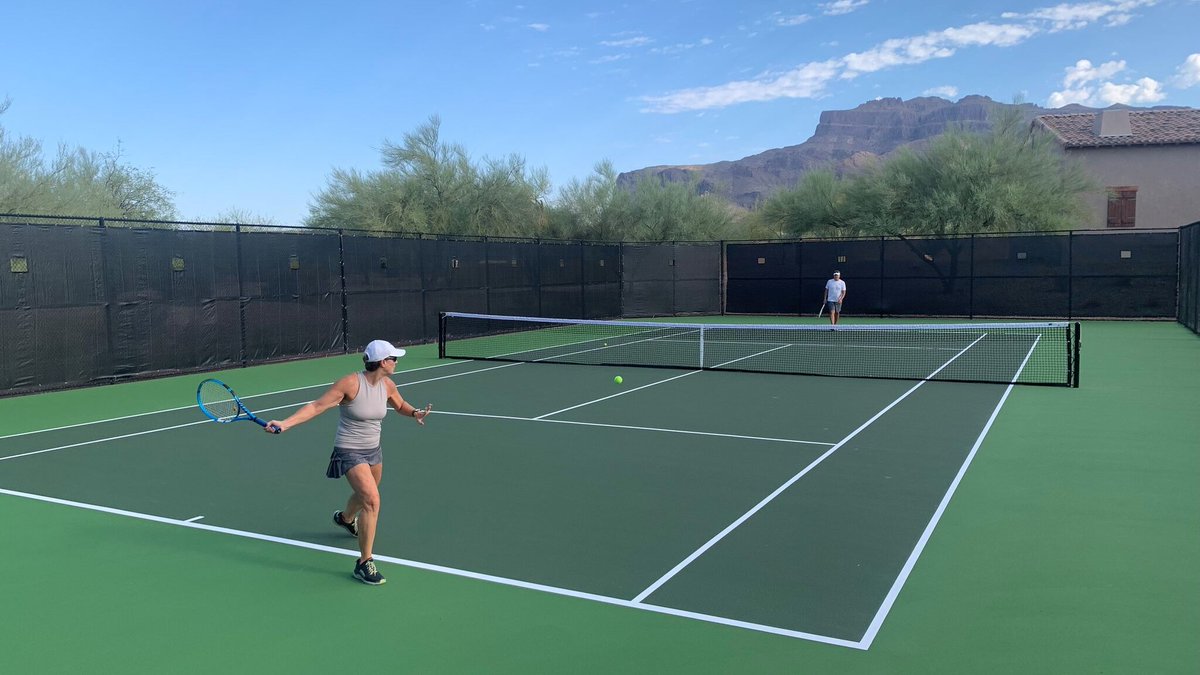 The new courts are open and ready for play. Members - grab your friends and get a game scheduled on the new courts today! 
#LifeatSuperstiton #pickleball #tennis #SMGCC
