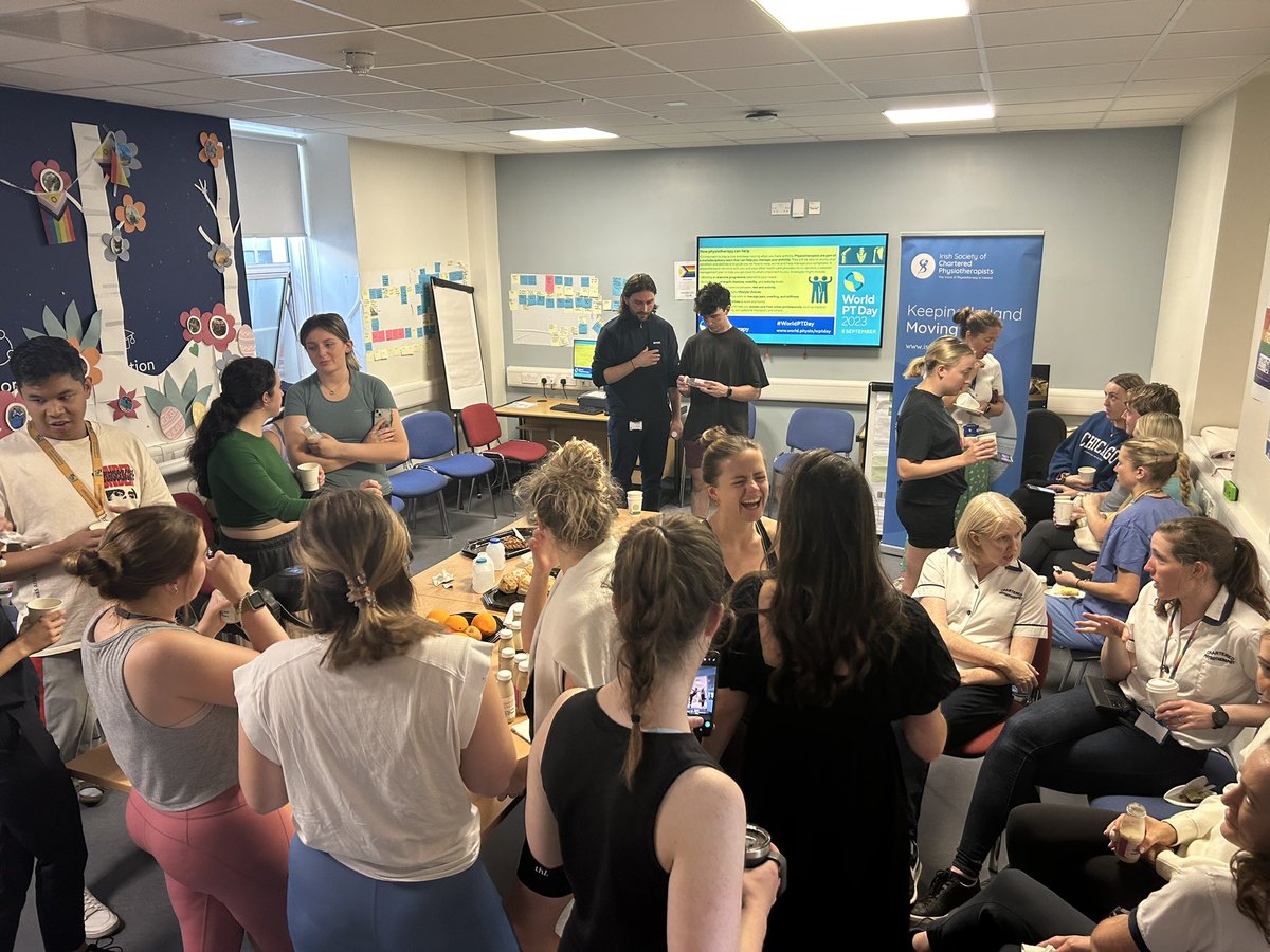 Mindfulness🧘‍♀️
Yoga🤸‍♀️
Wellness breakfast 🍓🫐

We had it all this #WorldPTDay2023  in <a href="/stjamesdublin/">St James's Hospital</a> 

Great means of staff appreciation for the hard work all year round <a href="/_ISCP_/">ISCP</a> <a href="/niamhphysio/">Niamh Murphy</a> <a href="/WorldPhysio1951/">World Physiotherapy</a>
