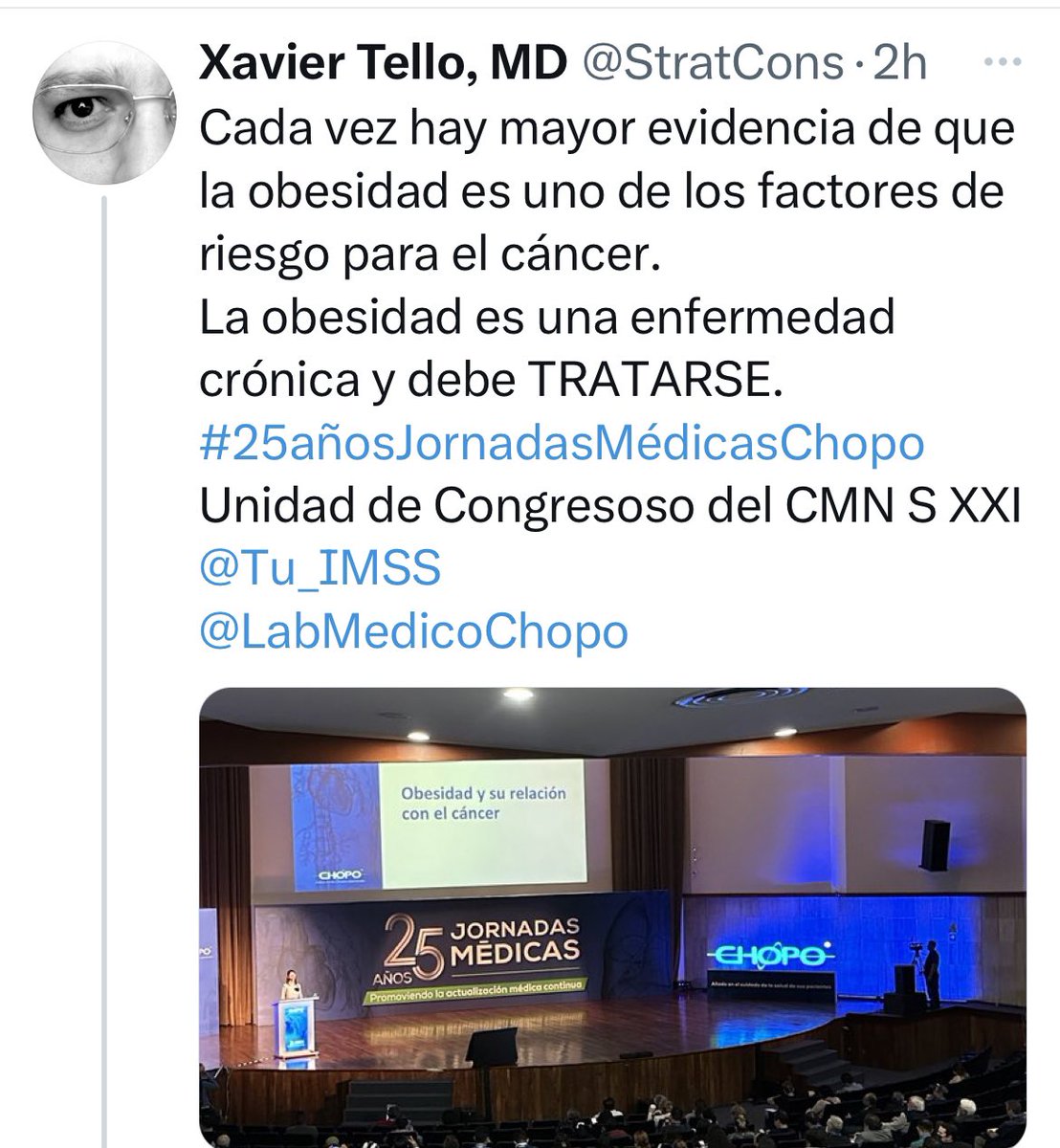 Corrección XT, la obesidad debe PREVENIRSE. 

Para eso está la política de salud pública: entornos saludables escolares, #etiquetadofrontal, las nuevas guías alimentarias y el nuevo plato del Buen Comer 🍽️ .