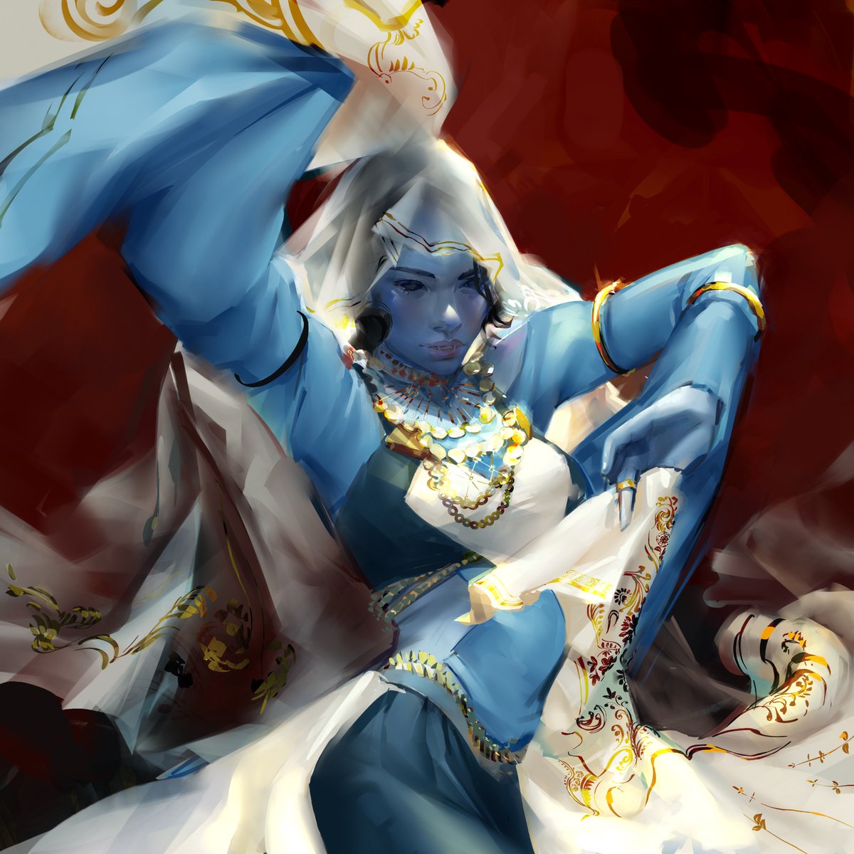 Hi everyone! I did three different outfits for this lovely dancer and wanted to show off ❤️ #ttrpg #ttrpgcommunity #DnDcharacter