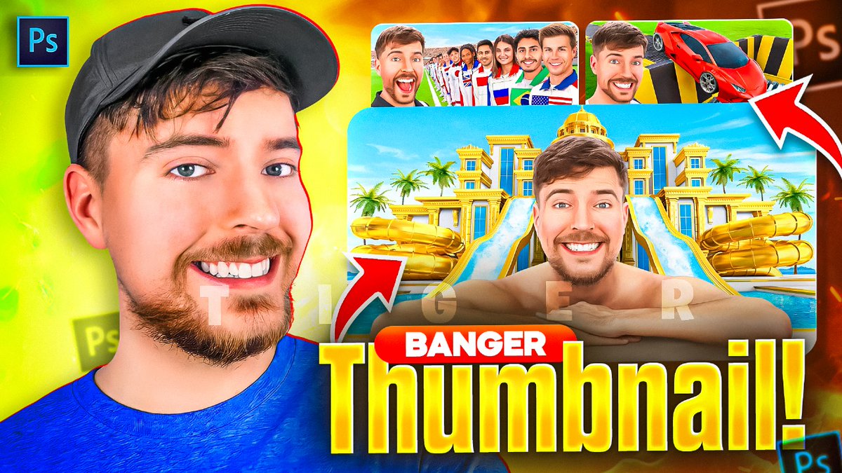 💫 Free Thumbnail PSD Pack! ✈️

📥 Follow The Rules To Get it:
- Follow @tigergfx_ 
- Like &amp; Retweet ❤‍🔥
- Comment "Tiger"

🔗 Will Send you The Link In Dm!