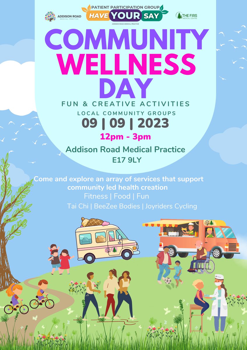 📢🌟Join Us Tomorrow! 🌟📢
⌚️ Time: 12pm - 3pm
📌 Location: Addison Road Medical Practice
E17 9LY