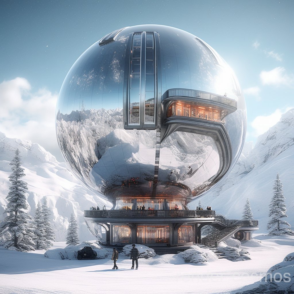bitdragon77's tweet photo. #AIArtGallery #snow #sphere #glassbuilding #digitalart #AIArtCommuity https://t.co/cAf5RlWynt