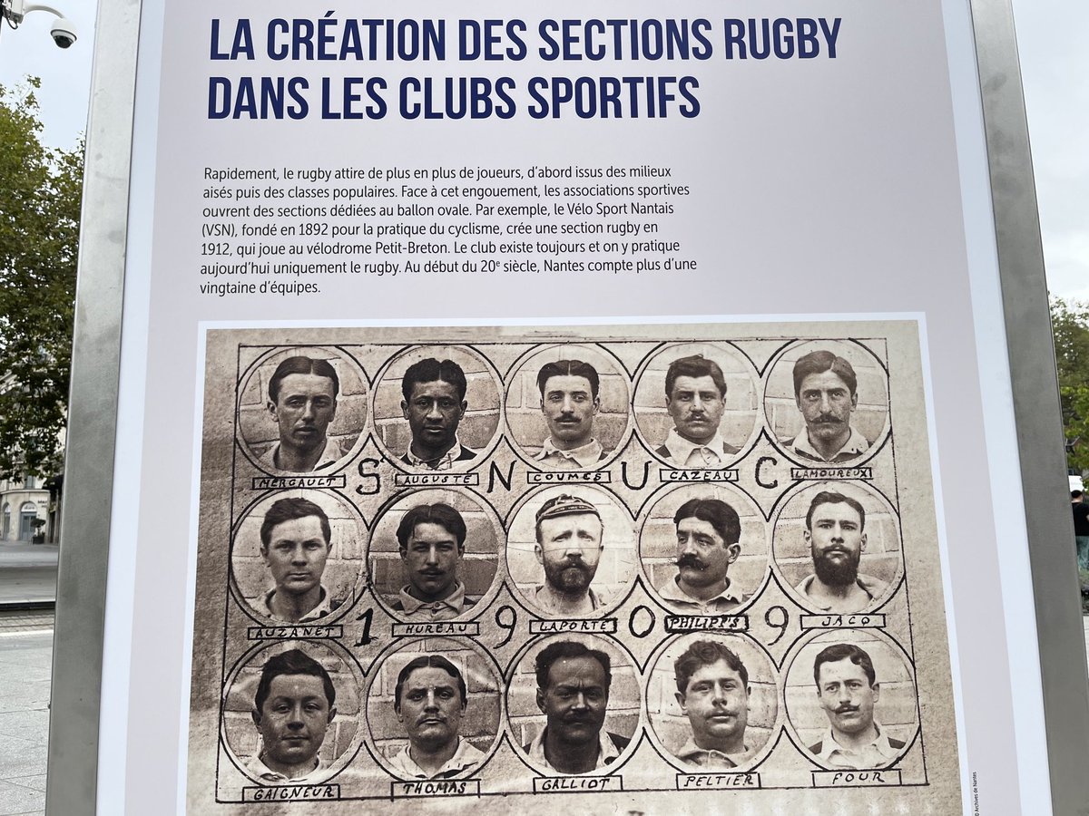 Cardiff Rugby & Nantes. Goes a long way back looking at the info boards displayed in Nantes. #RWCFrance23