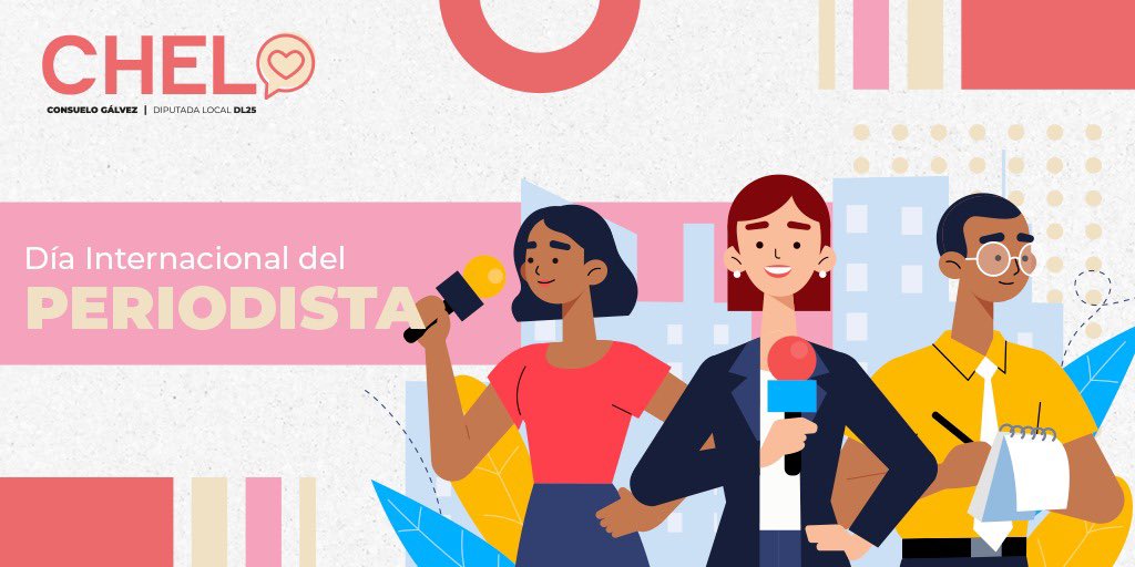 ¡Feliz #DíaDelPeriodista! 🎙️📹

Gracias por informarnos, inspirarnos y mantenernos conectados con el mundo, su incansable labor nos permite conocer la verdad, dan voz a quien no la tiene y construyen una sociedad más consciente. 👏🤳📰