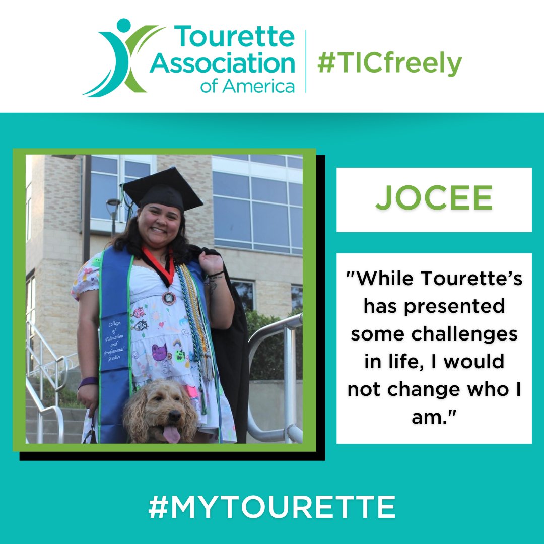TouretteAssn's tweet photo. “My experience with Tourette’s is a little different than most others I have met with TS...” - Jocee

🌟Read more of Jocee's story and submit your own at https://t.co/GUzledOC1s!
#TouretteAwareness #MyTourette https://t.co/AeGjrRYOhQ