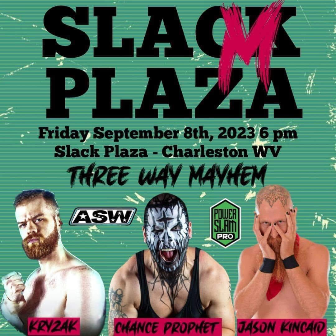 Really excited to be a part of Slam Plaza tonight! <a href="/ThePowerSlamPro/">PowerSlamPro</a> <a href="/aswwrestling/">ASW Wrestling WV</a>