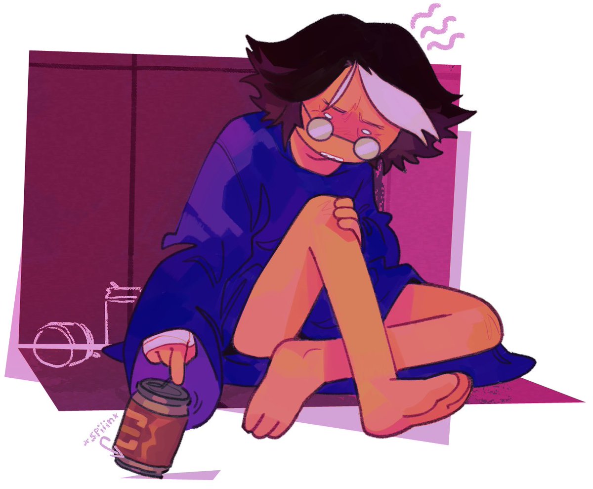 time_woods's tweet photo. bro got sad and it made all the little gay people in his head depressed as well
(doodle from yesterday( https://t.co/f5zOU0v91h