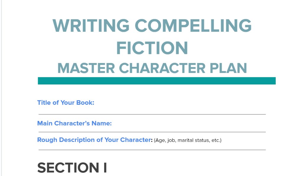 If you are a member of the Writing Compelling Fiction FREE Circle community, you can download the free Character Planning Workbook I just posted! If you're not a member, sign up here: writing-compelling-fiction.circle.so/home