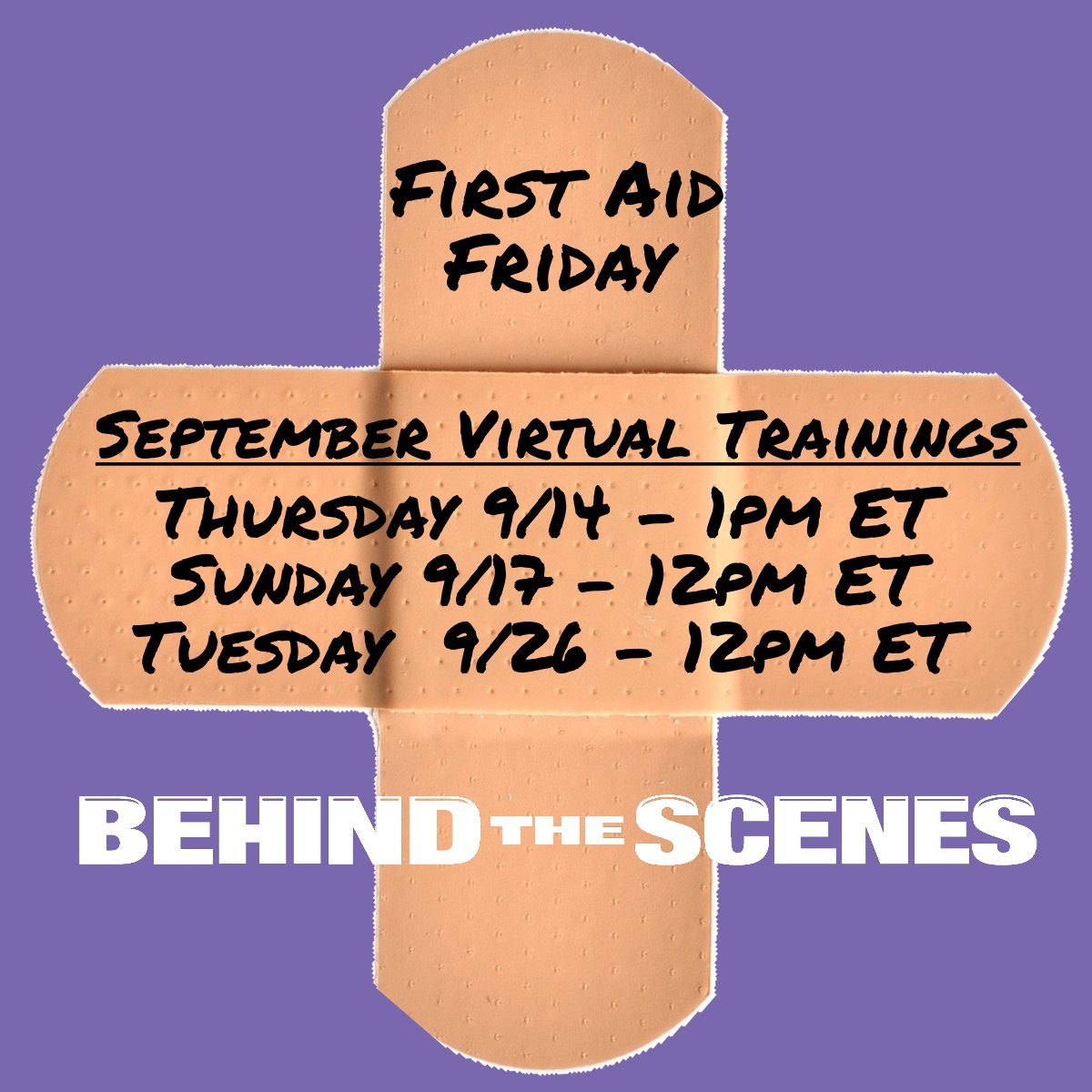 It's First Aid Friday! Check out the link in our bio to read more about our industry focused Mental Health First Aid Training. There are three virtual trainings this month. Register today! #mhfa #mentalhealth #entertainmentindustry #firstaidfriday