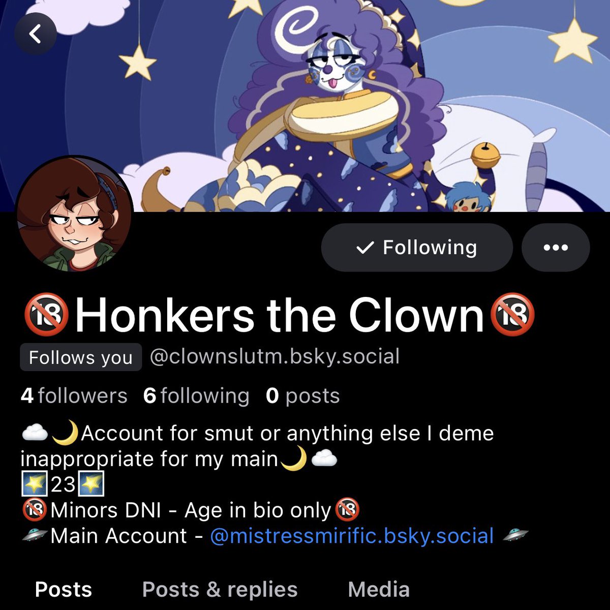 ClownSlutM's tweet photo. Alts if anyone is jumping ship. Im too use to this place to leave but i should start posing other places too https://t.co/O47piwhQzX