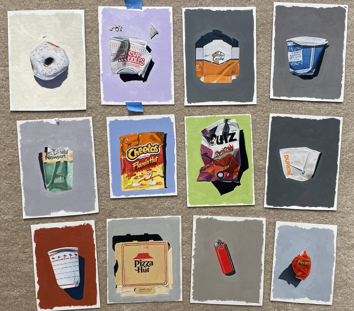 claire_salvo's tweet photo. oil paintings of trash https://t.co/UTxX85u8V3