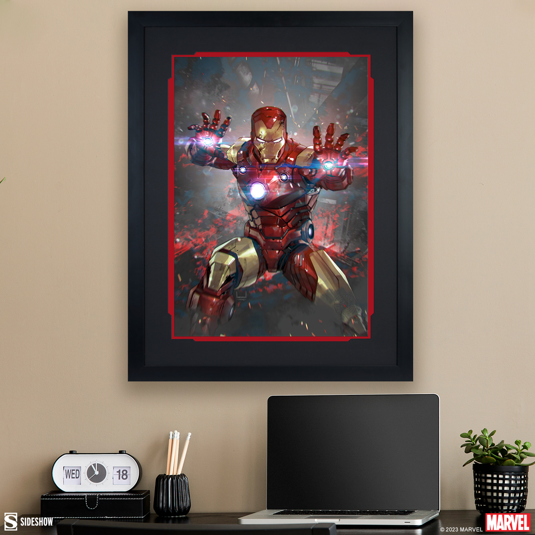 Tony Stark — the genius, billionaire, playboy, philanthropist — is suited up to fight in the Invincible Iron Man Fine Art Print by <a href="/kaelngu/">Kael Ngu</a>. This powerful Marvel print is available to pre-order NOW.

side.show/obwd5

#Marvel #Art #IronMan