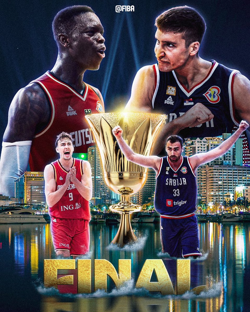 🇩🇪 🆚 🇷🇸 

Who’s winning it all? 🏆

#FIBAWC