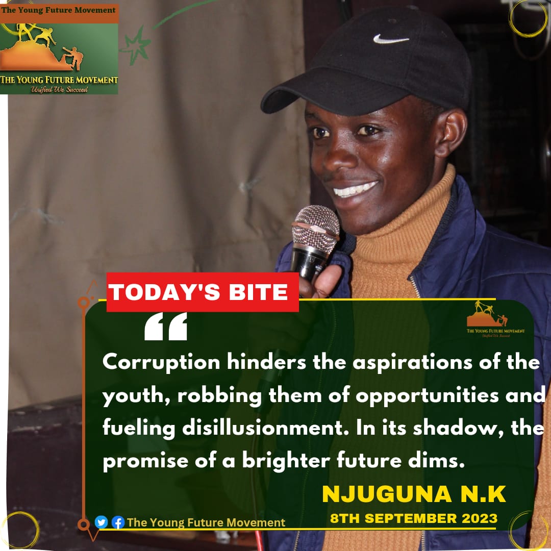 #theyoungfuture #tupiganenaufisadi
Corruption corrodes the soul.