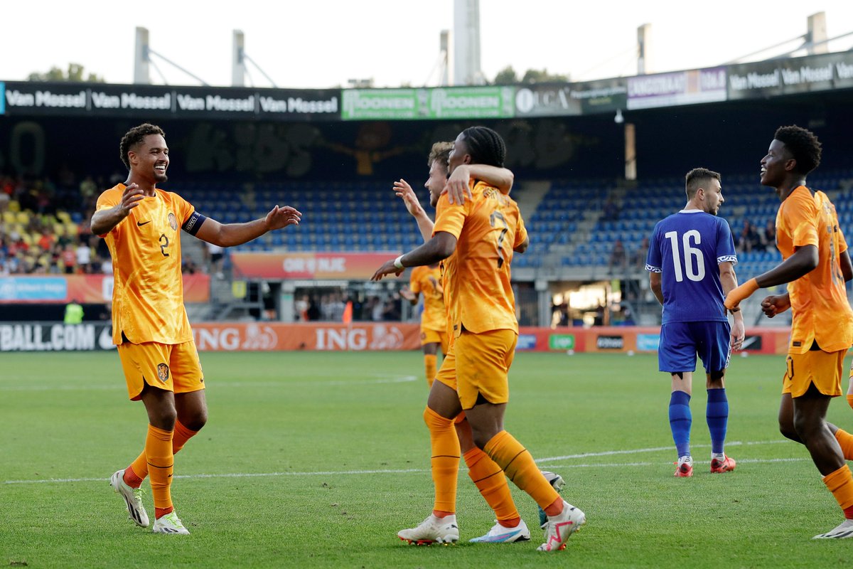 OnsOranje's tweet photo. Dirk's first goal for #JongOranje! ๐งก
#TheNextUp #NEDMLD https://t.co/IubtJ53EoG