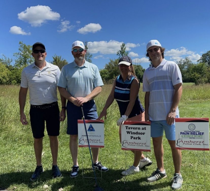 arp_materials's tweet photo. Great day at Diamond Hawk Golf Course for the Annual Amherst Police PBA Golf outing that we proudly sponsor 🌞⛳️    

#arpmaterials #proudsponsor https://t.co/J3odvUTtFr