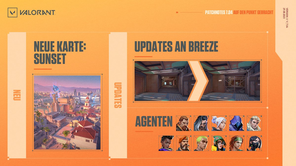 Seit einer Woche ist das Update draußen, wie findet ihr es? Habt ihr schon Sunset gespielt, vielleicht auch schon im Competitive? #VALORANT