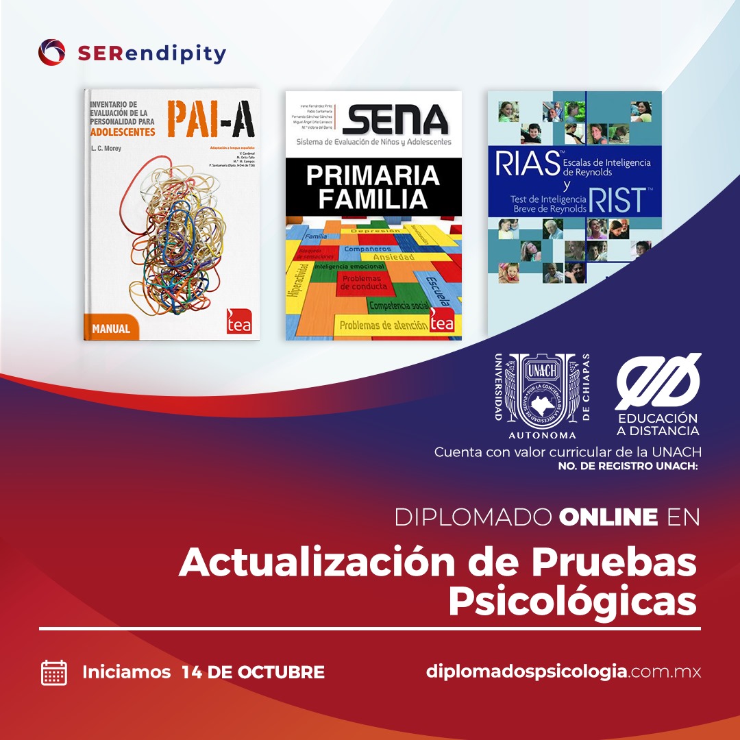 El objetivo de este diplomado es que los y las participantes conozcan nuevos instrumentos y nuevas formas de evaluación para diferentes objetivos terapéuticos en adultos, adolescentes e infantes. Conoce más aquí lc.cx/Jj5yjO
