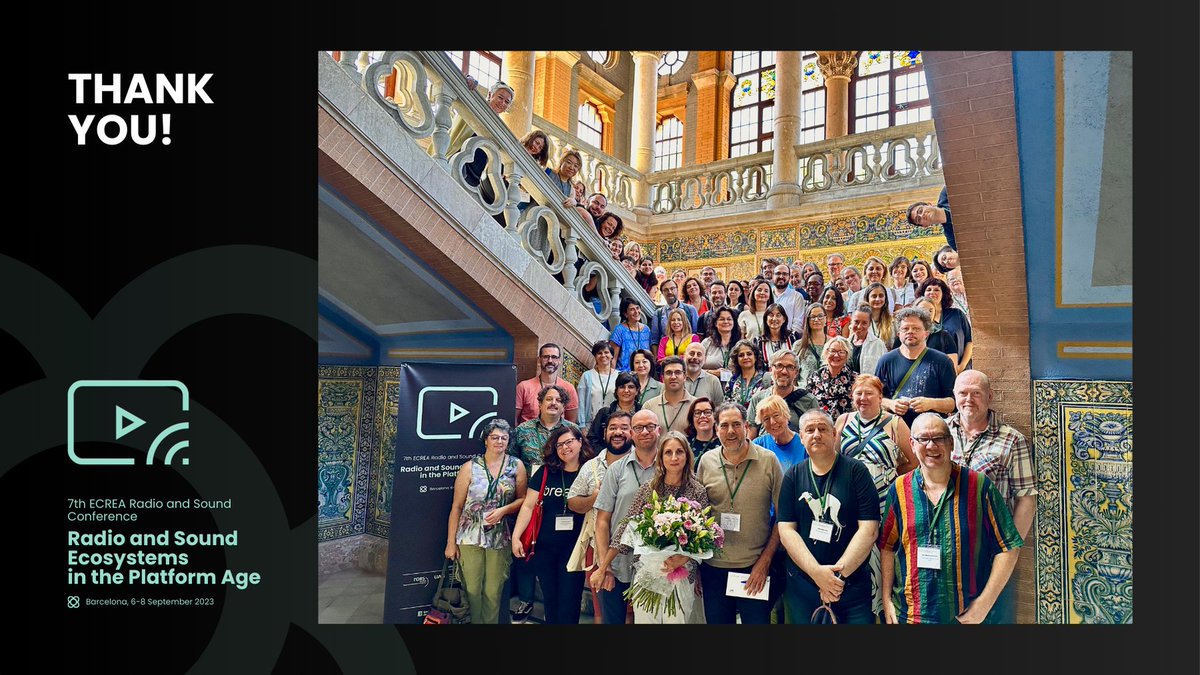 🤩 A big THANK YOU to all the people who attended, participated, collaborated and worked on the #RadioandSoundBCN23. What a great family!

We hope you enjoyed these days in, and we look forward to seeing you at the 2025 ECREA RSS Conference at <a href="/BiLGiOfficial/">İstanbul Bilgi Üniversitesi</a>! 🇹🇷