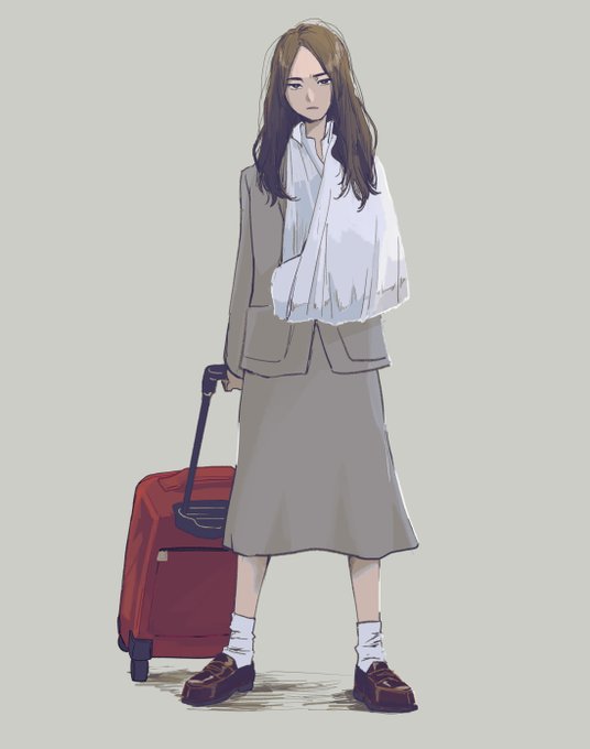 「何かを持っている スーツケース」のTwitter画像/イラスト(新着)｜4ページ目