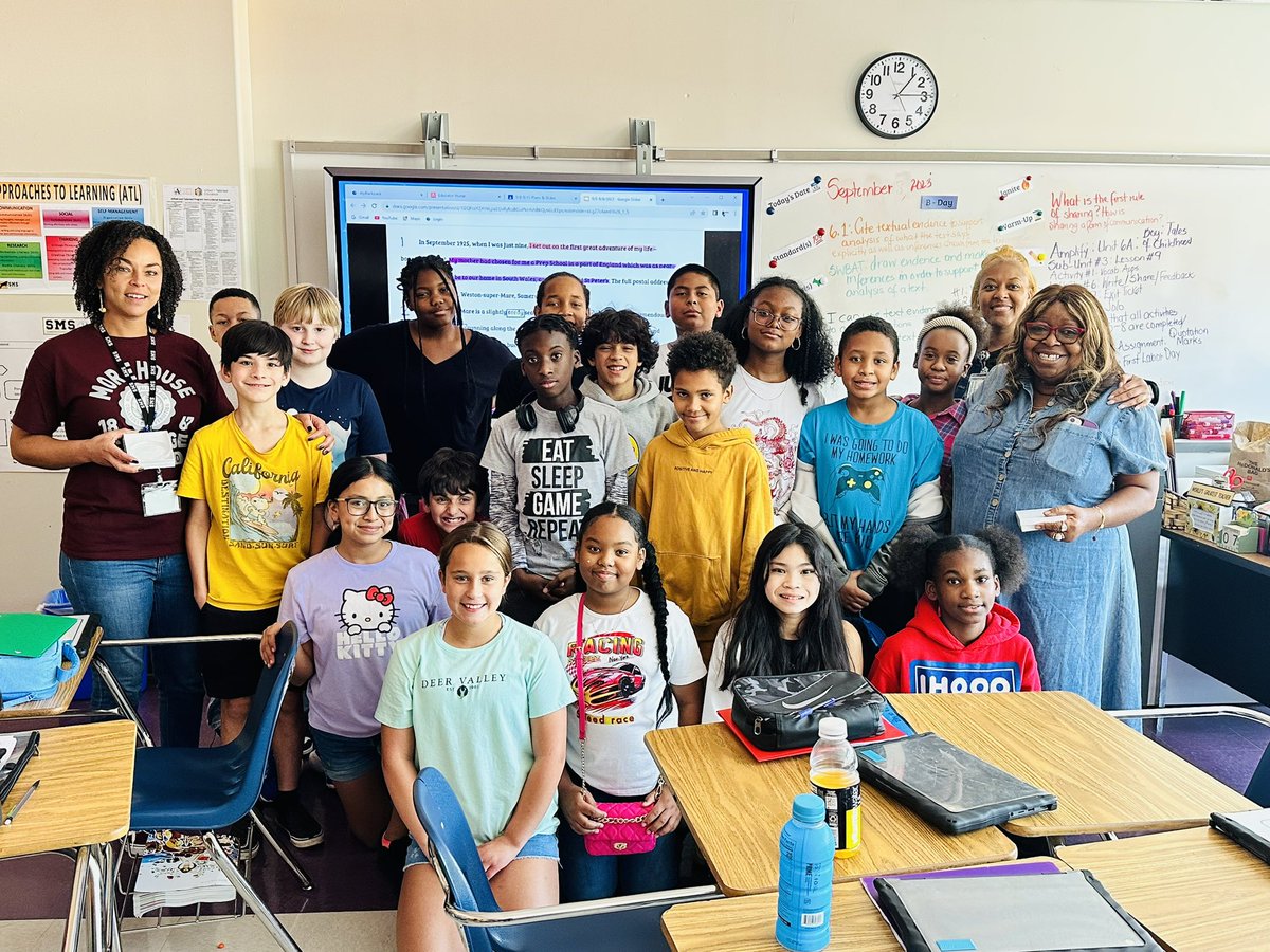 🌟Congrats to our Lesson of the Week winners, Ms. Slade &amp; Dr. Scarbough! It was a joy to see academic ownership, descriptive feedback, and parallel teaching happening in our <a href="/SuttonCougars/">Sutton Cougars</a> classroom! We are thankful for these ladies! 💛🖤 <a href="/Retha_Woolfolk/">Dr. Margul Retha Woolfolk</a> <a href="/MsBlairAPS/">Ms. Blair</a> <a href="/apsupdate/">ATL Public Schools</a>