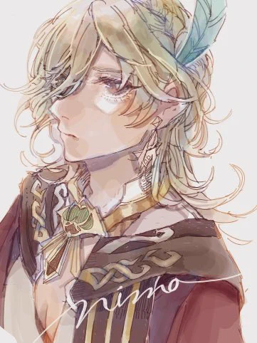 絵茶でカーヴェ描いた 