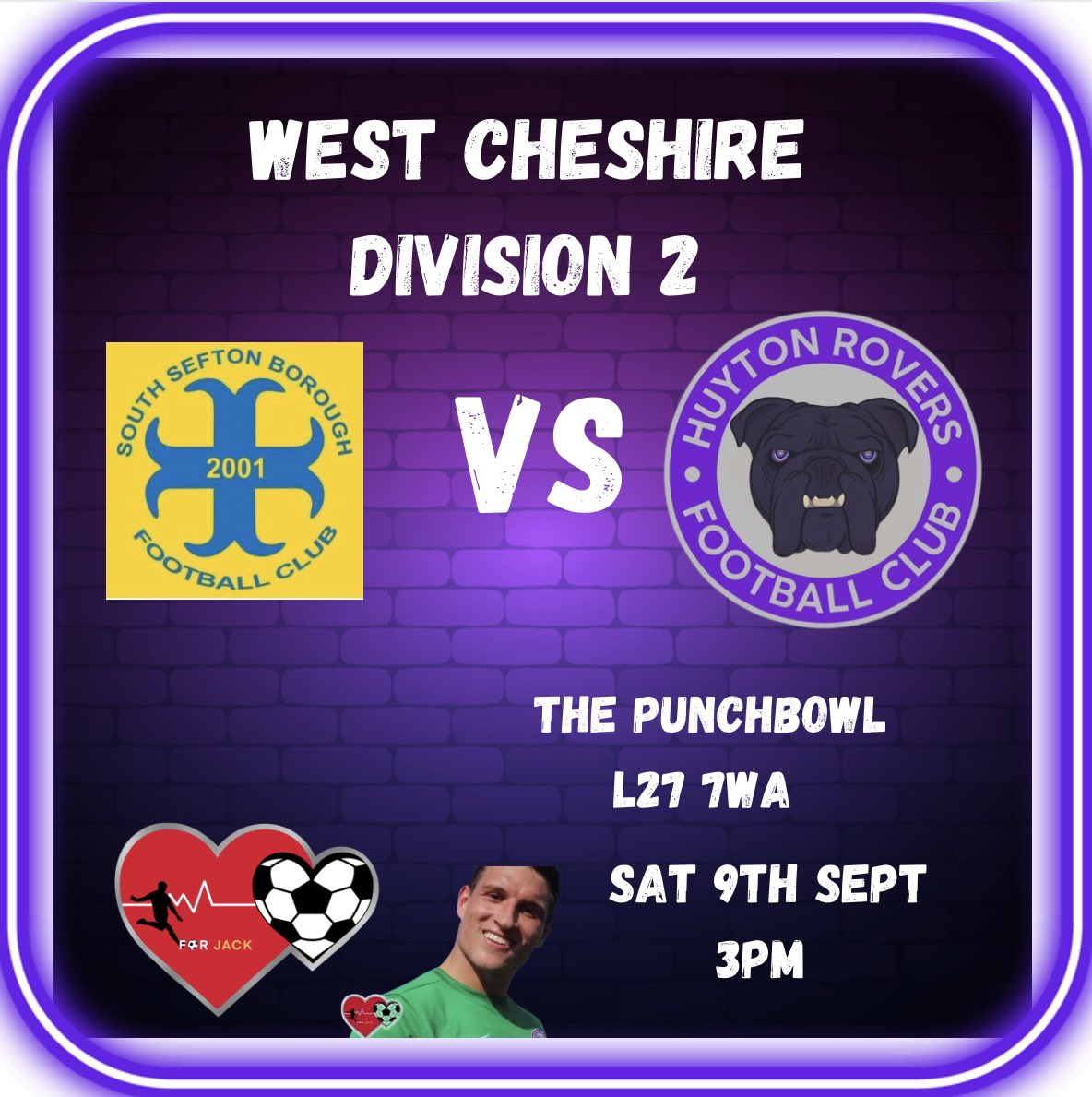 Tomorrow we are taking on <a href="/ssbfc1sts/">Past his best x amateur manager</a> 

<a href="/WestCheshireLge/">Go2Day West Cheshire League</a> 
@TheJackRidingF1