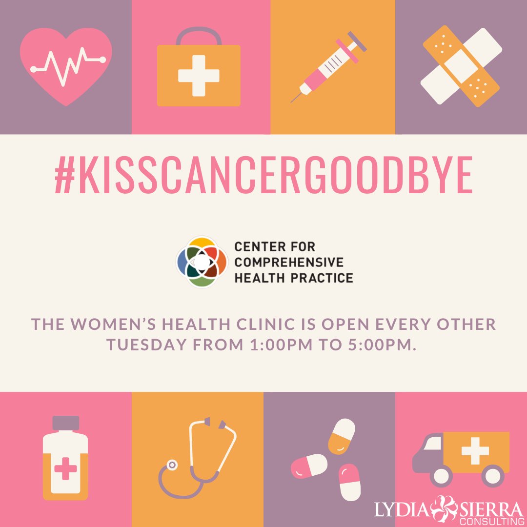 ConsultingLydia's tweet photo. For #KissCancerGoodbye Day we're shouting out our client, CCHP. At the Women's Health Clinic, you can make an appt for annual women's health exams, cervical cancer screenings, breast exams, mammogram referrals, STI testing, and family planning consults. Book today-(212) 360-7700. https://t.co/FrT1XHMU5y
