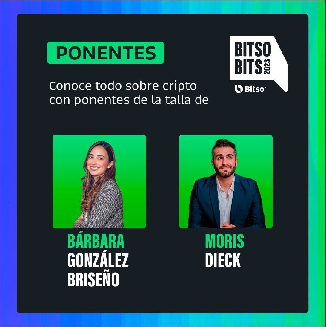 ‼️ ATENCIÓN ‼️

📣 Tenemos lugares disponibles para asistir presencialmente a #BitsoBits2023.

🗣 Recuerda que habrá ponentes de la talla de <a href="/barbaragz/">Bárbara González Briseño</a> y <a href="/MorisDieck/">Moris Dieck</a>, ¿te lo vas a perder?

👉🏻 Asegura tu lugar registrándote en bit.so/484kBKS