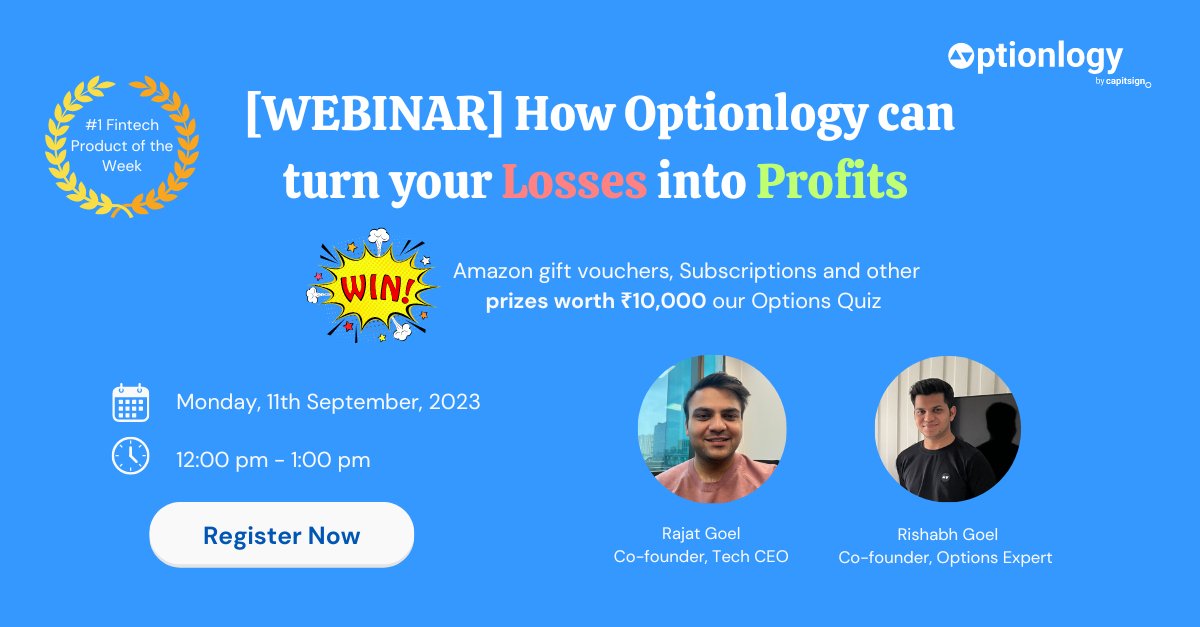 option_logy's tweet photo. Why do only 11% of #OptionsTrading (according to a #SEBI report) making profits? Is it intelligence, luck, or some secret sauce?  
💪Let's bust some trading myths in our webinar on 🗓️Monday, 11th Sept at 12pm Register here: https://t.co/zfHuNZjHap https://t.co/JjbhBNZ92f