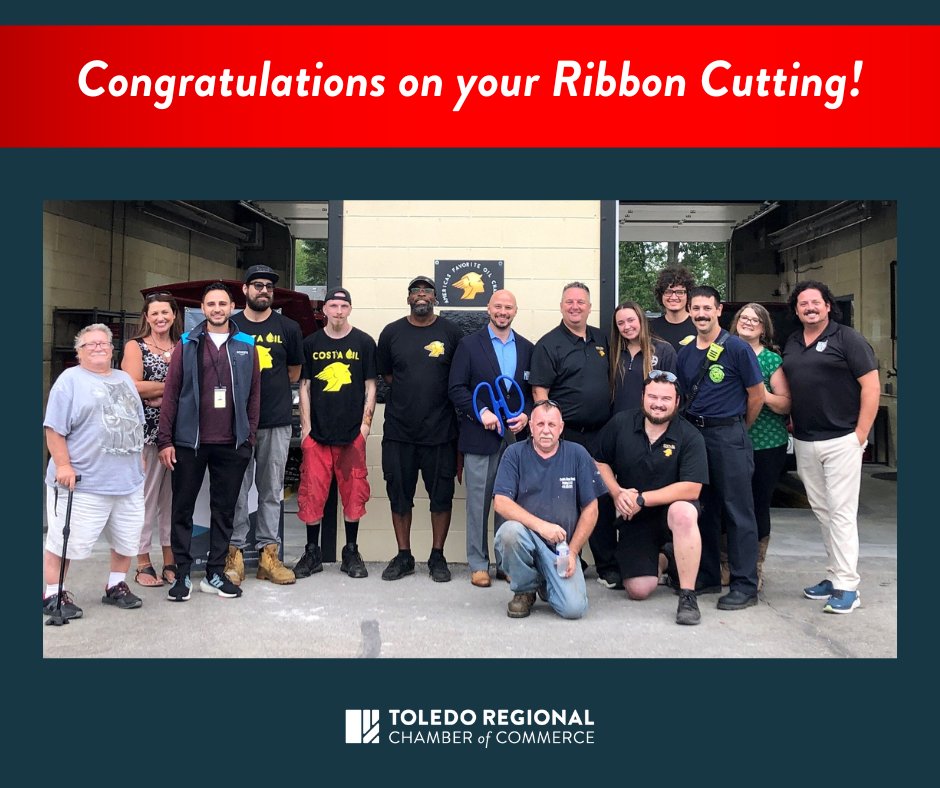 Join us in congratulating Costa Oil™ - 10 Minute Oil Change on the exciting launch of their newest location in Toledo! 🎉✂️ Visit them at 4842 Dorr Street to experience their top-notch service firsthand! #GrandOpening #CostaOilToledo