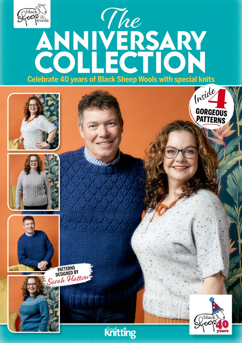Simply Knitting (@simplyknitmag) on Twitter photo This issue we're proud to collaborate with <a href="/BlackSheepWools/">Black Sheep Wools</a> to celebrate their 40th anniversary and bring you a quartet of stunning garment knits designed by Sarah Hatton!
Find this extra-special supplement included with issue 242 of Simply Knitting. This issue we're proud to collaborate with <a href="/BlackSheepWools/">Black Sheep Wools</a> to celebrate their 40th anniversary and bring you a quartet of stunning garment knits designed by Sarah Hatton!
Find this extra-special supplement included with issue 242 of Simply Knitting.