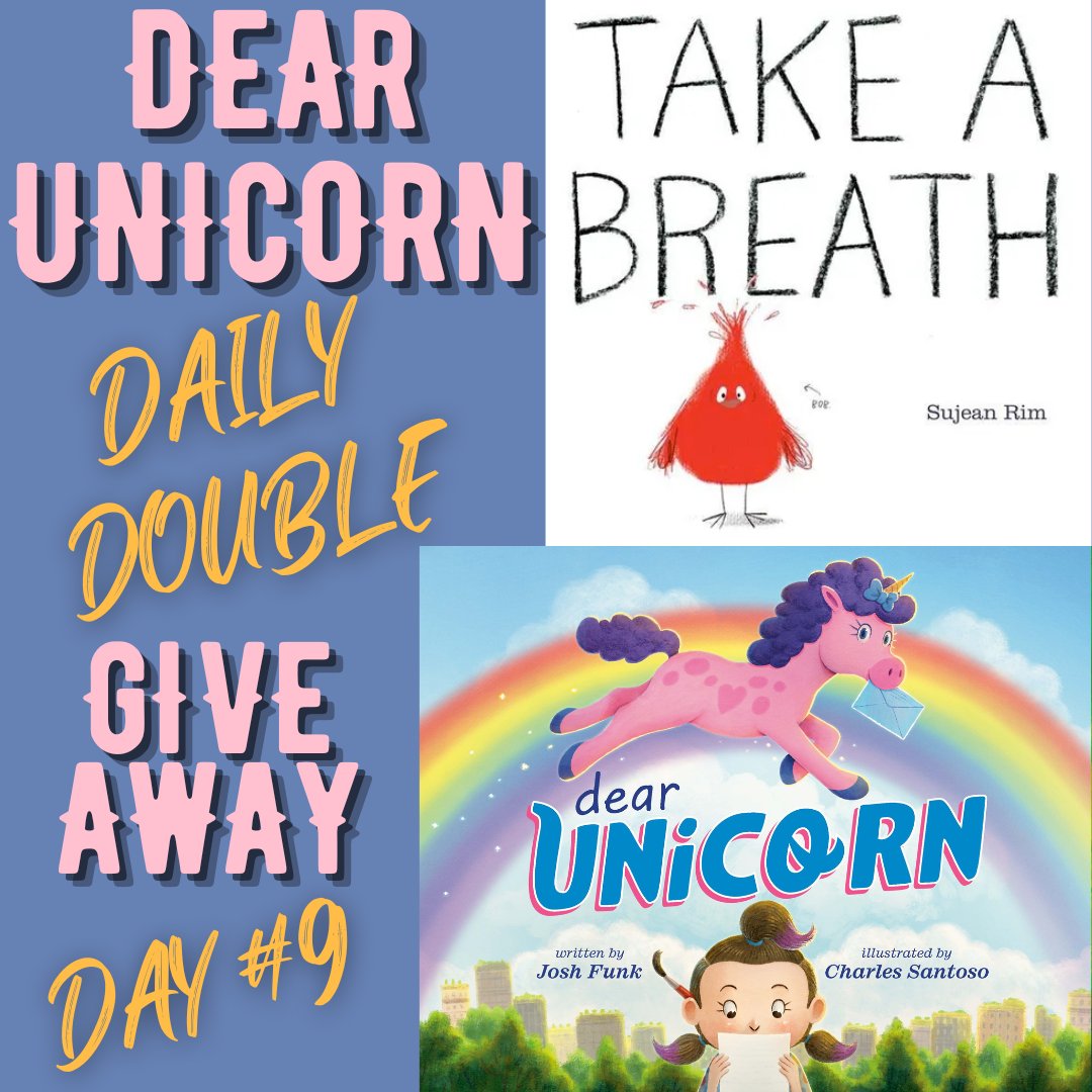 To celebrate the release of my 19th book, I’m giving away 19 copies of DEAR UNICORN and another favorite picture book of mine. Today's #Giveaway includes TAKE A BREATH by Sujean Rim

To enter:
✅ FOLLOW
❤️ LIKE
🔃 RT/QT

BONUS: 👉 REPLY &amp; TAG A FRIEND

Winner announced on 9/24