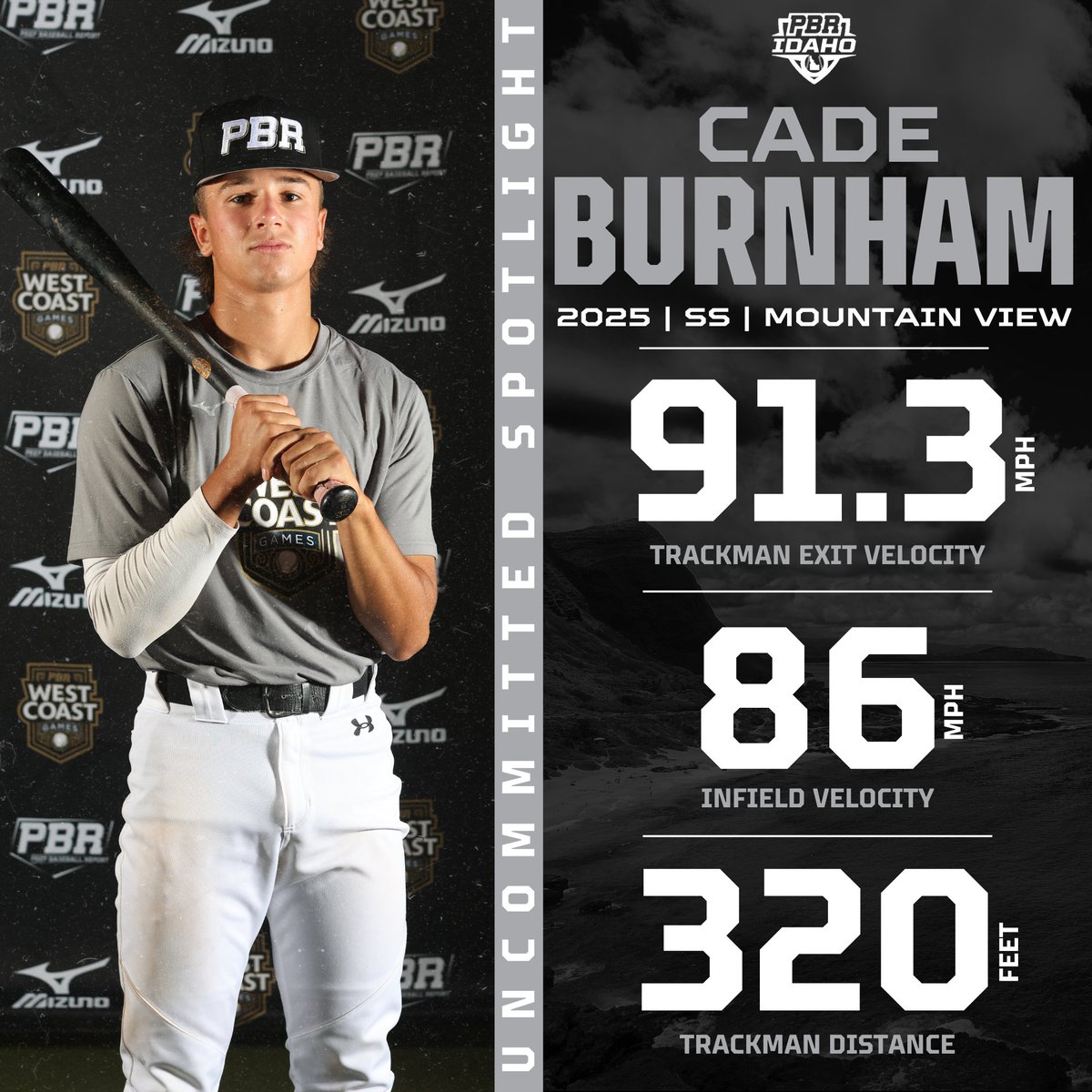 🔦𝐔𝐧𝐜𝐨𝐦𝐦𝐢𝐭𝐭𝐞𝐝 𝐒𝐩𝐨𝐭𝐥𝐢𝐠𝐡𝐭🔦

We continue our @PBR_Uncommitted Spotlight Series with a look at '25 SS Cade Burnham of Mountain View HS who's impressed at the SS position all summer long.

🔗 loom.ly/Dn5KzjQ || <a href="/cade_burnham4/">Cade Burnham</a>