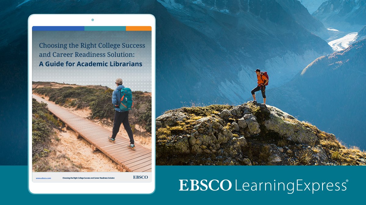EBSCO's tweet image. Choosing a #career readiness solution for #collegestudents? Learn what to look for as you evaluate your options. Get the free guide. m.ebsco.is/ufXMd

#EBSCOLEX