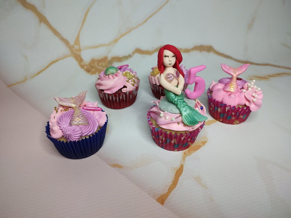 #fotodeldia Cupcakes de "La Sirenita" 🧜🏻
