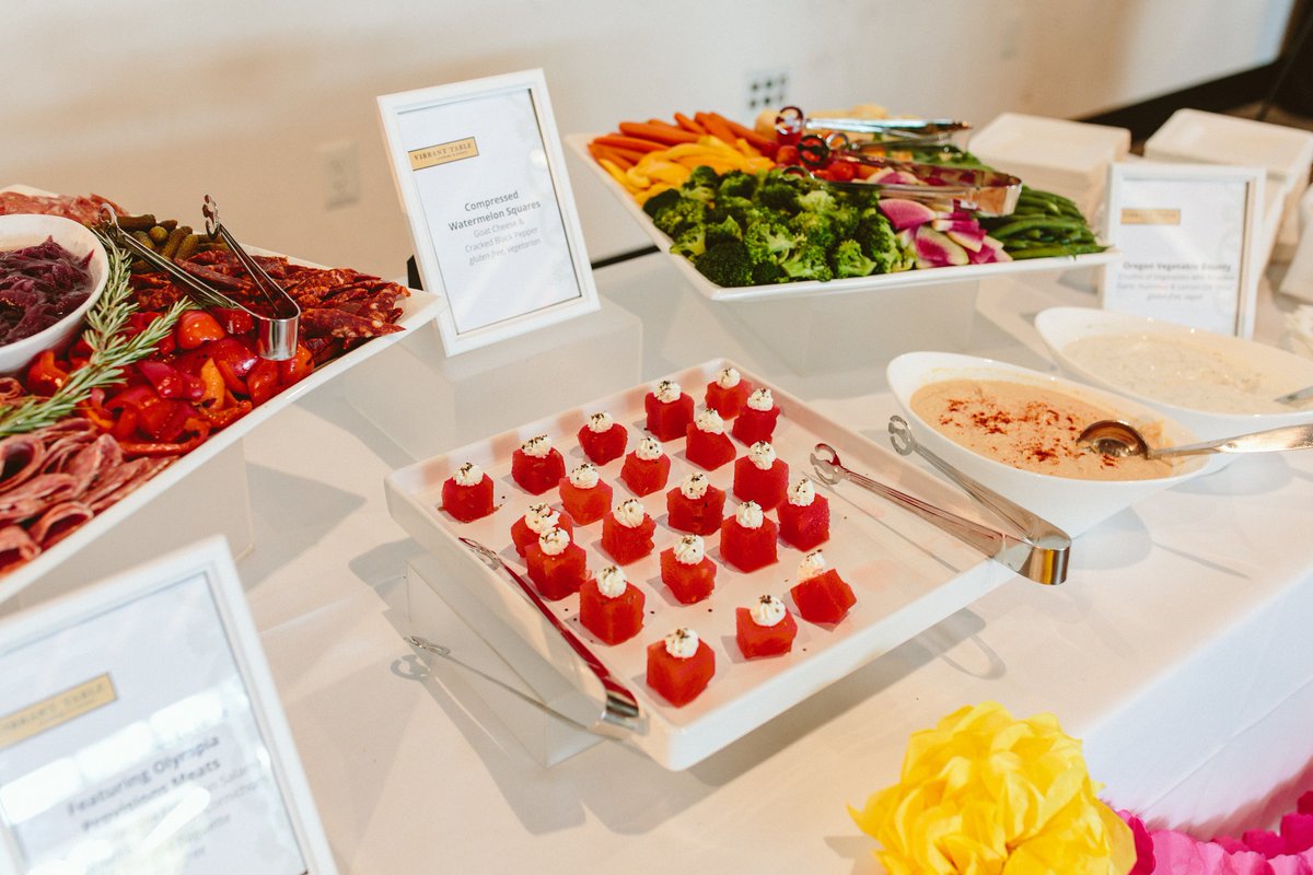 Vibrant Table (@vibranttable) on Twitter photo We say it's hip to be square -- add some goat cheese and it's tasty too! Squeezing in more summer with Compressed Watermelon Squares, Goat Cheese & Cracked Black Pepper 🍉
Photographer: @kaitlinmgreen
Venue: <a href="/loft8thave/">Loft at 8th Avenue</a>
Photobooth: <a href="/happymatic/">Noah</a>
Floral: <a href="/dennis7dees/">Dennis7Dees</a>
Desserts: <a href="/kul/">Kulveer</a> We say it's hip to be square -- add some goat cheese and it's tasty too! Squeezing in more summer with Compressed Watermelon Squares, Goat Cheese & Cracked Black Pepper 🍉
Photographer: @kaitlinmgreen
Venue: <a href="/loft8thave/">Loft at 8th Avenue</a>
Photobooth: <a href="/happymatic/">Noah</a>
Floral: <a href="/dennis7dees/">Dennis7Dees</a>
Desserts: <a href="/kul/">Kulveer</a>