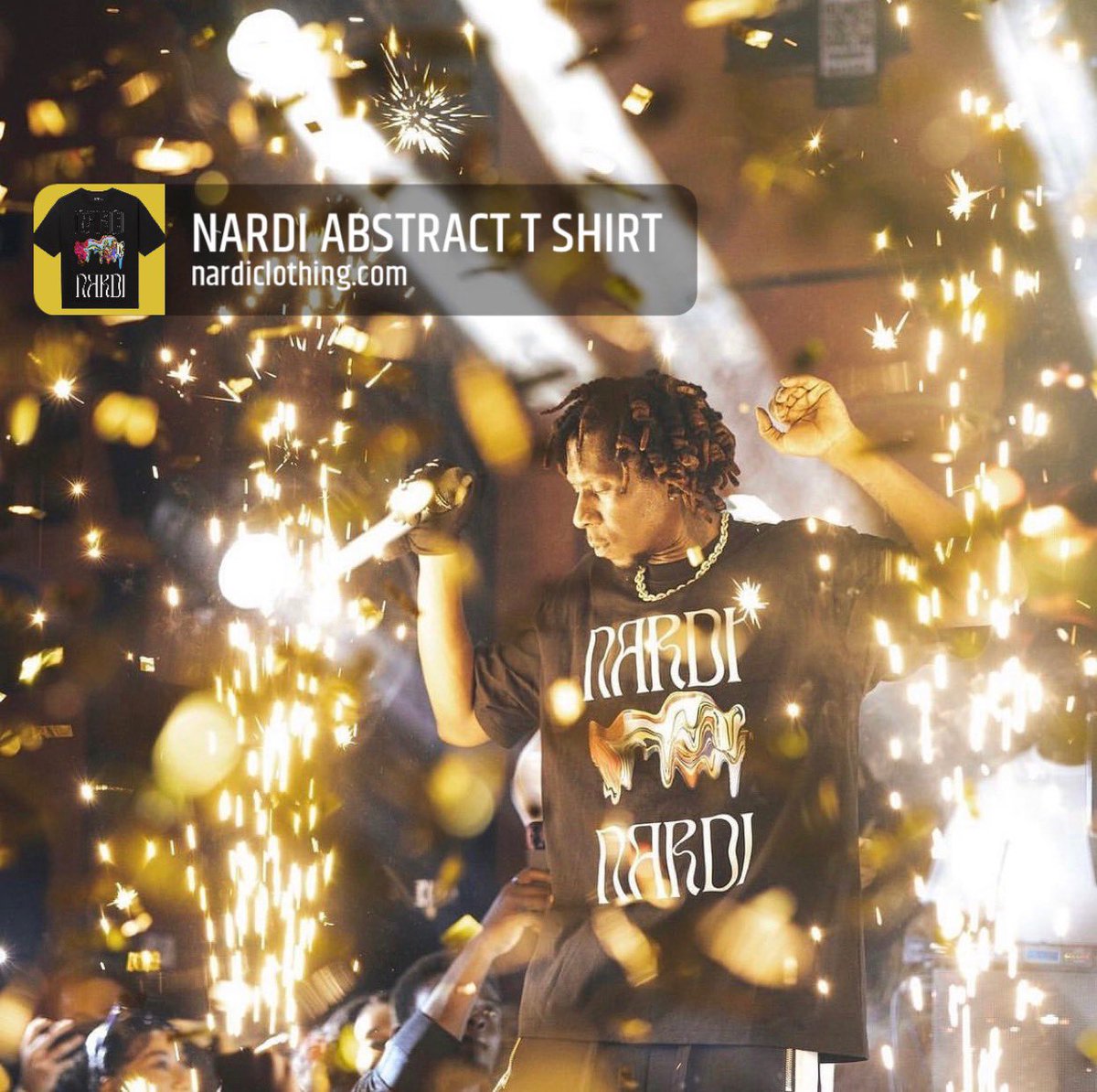 styledbydow's tweet photo. Bold and abstract, just like mugeezxkamikaze performance. Get your hands on the NARDI abstract t-shirt, now available on our https://t.co/NWeYLGwNv0 #NARDIClothing #AbstractTee #Nardiclo #nardistudios #nardiwear #nardiapparel https://t.co/z8VYXn1Obn
