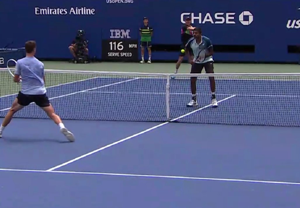 Pure sportsmanship from Rohan Bopanna! 👏

In the deciding set, down *2-4 0-15, he concedes the point to Ram/Salisbury because he touched the ball with his arm, but no one had noticed.