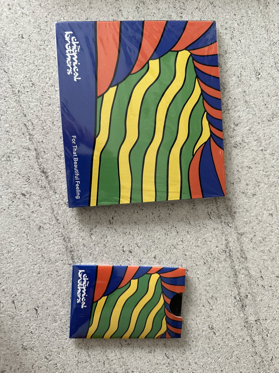 Russ_Towse's tweet photo. It’s @ChemBros new album day and these beauties were waiting for me when I got home from work……but I’m not sure I still have a CD player! https://t.co/f0QddWklp1