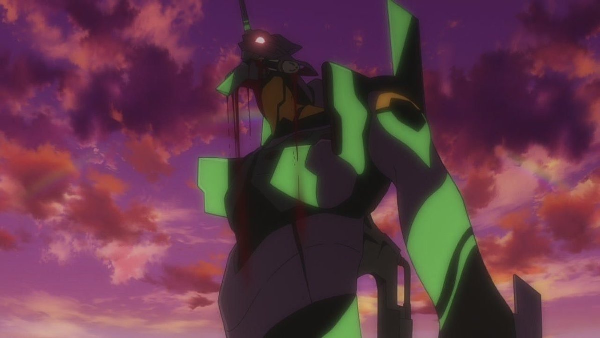 lightningclare's tweet photo. The episode directors Yooto, Atsushi Nakagawa, &amp; Gege both pay homage to GAINAX’s famous works as we immediately get a Neon Genesis Evangelion (1995) reference with Ultimate Mechamaru

Gege is, and has always been a HUGE Eva geek https://t.co/BoZPLaoaz8