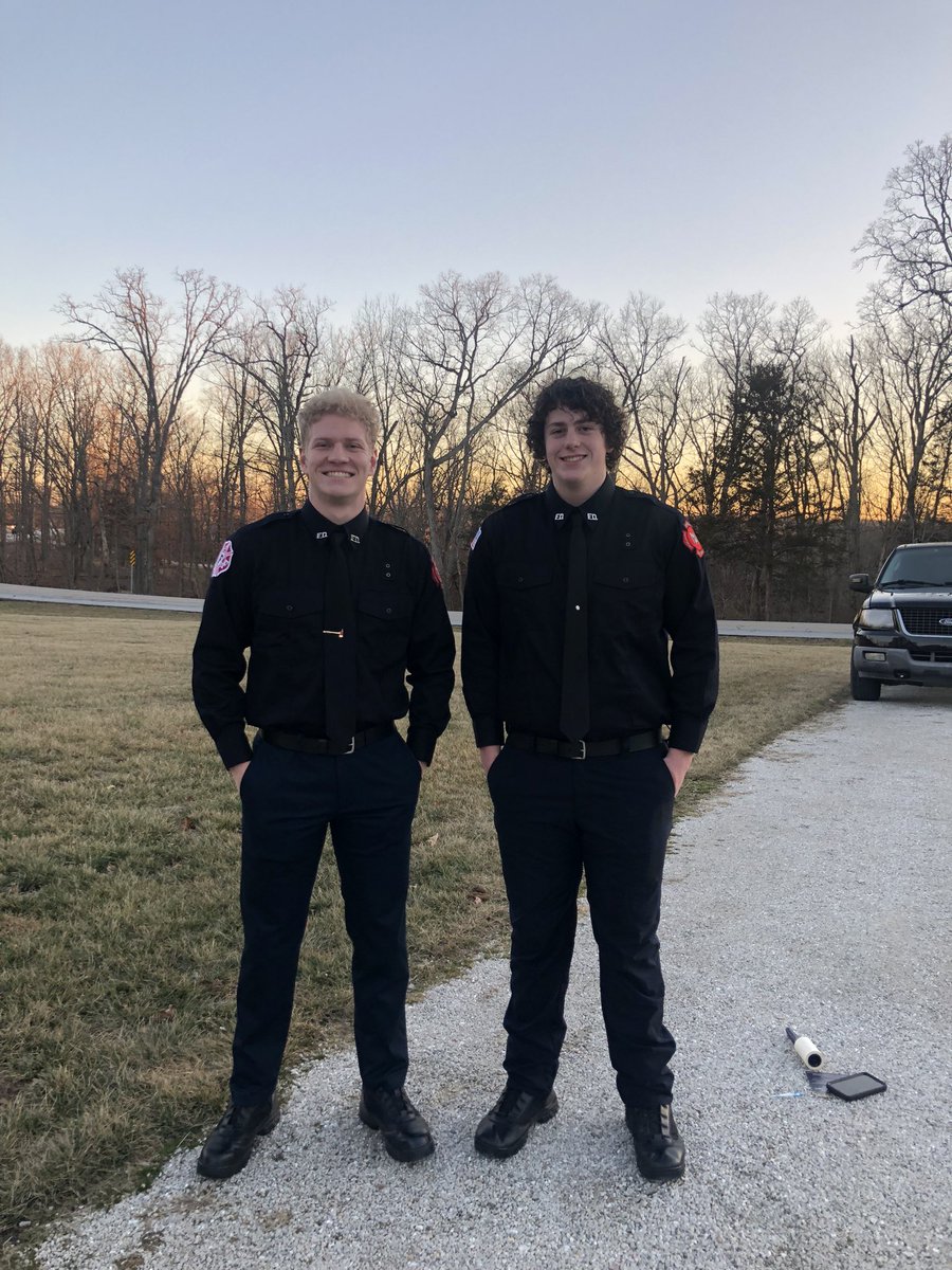 So proud of these two First Responders!! Cole and Grant Litteken graduate from paramedic school today. <a href="/sccadems/">SCCAD</a> <a href="/Howell_FB/">Howell Football</a> first responder night is tonight.