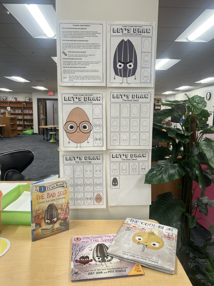 Our creative corner has drawing option next week! We love these books!