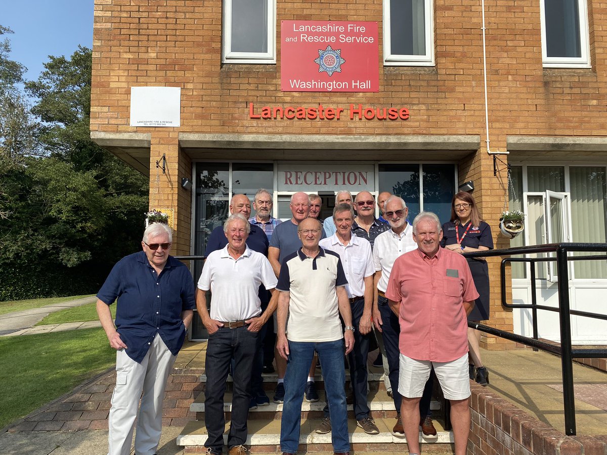 Great to catch up with recruits and instructors who started their recruit course 55 years ago today with <a href="/LancashireFRS/">Lancashire Fire & Rescue Service</a>  they even cast their eyes over the current cohort offering helpful tips.  Good to catch up. Congratulations all <a href="/LfrsStc/">LFRS STC</a>