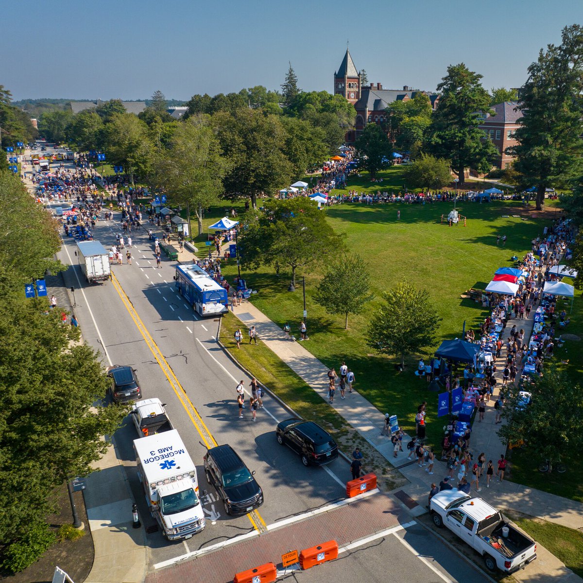 UDay is a UNH tradition bringing together students, staff, faculty, and the community to celebrate and learn about 200+ student groups and campus departments. It's one of the best ways to get involved. We had a great time and hope everyone who attended found ways to stay cool.